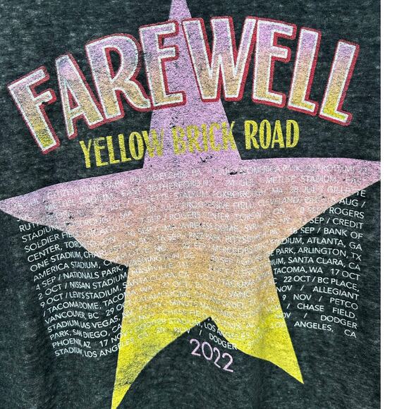 Elton John Farewell Yellow Brick Road Tour Band Tee size XXL - Picture 4 of 9